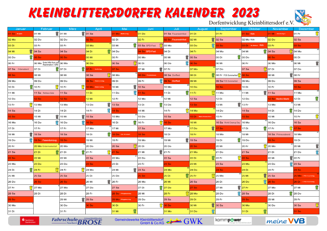 Kleinblittersdorfer Kalender 2023