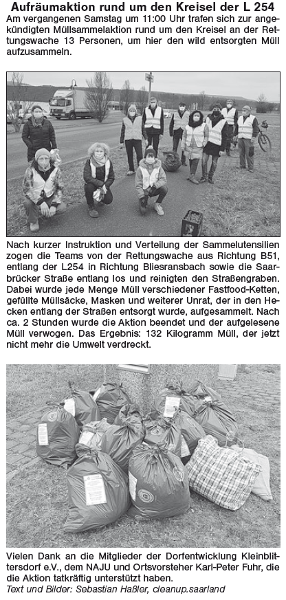 Müllsammelaktion